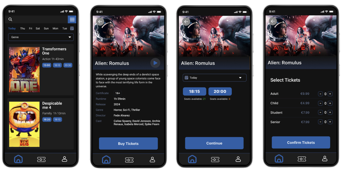 Cinema App Prototype